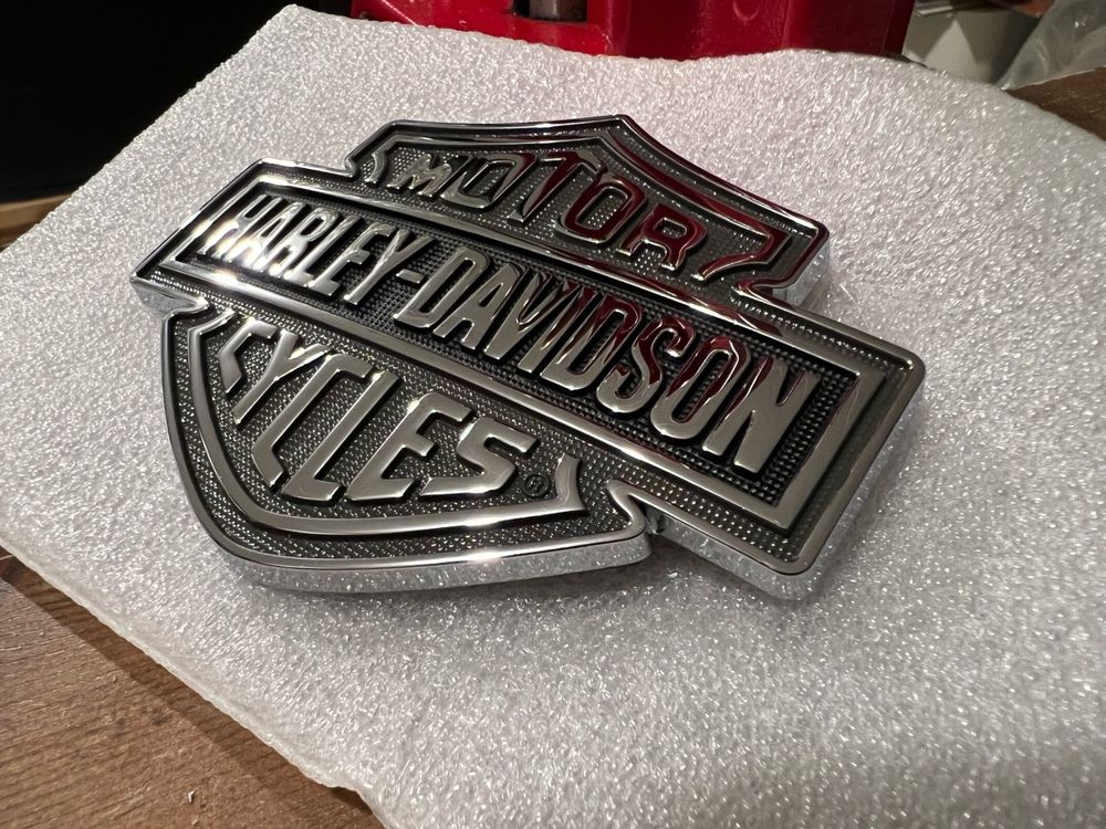 2 Originale Harley Davidson Tanklogos Embleme aus Metall NEU | Kaufen ...