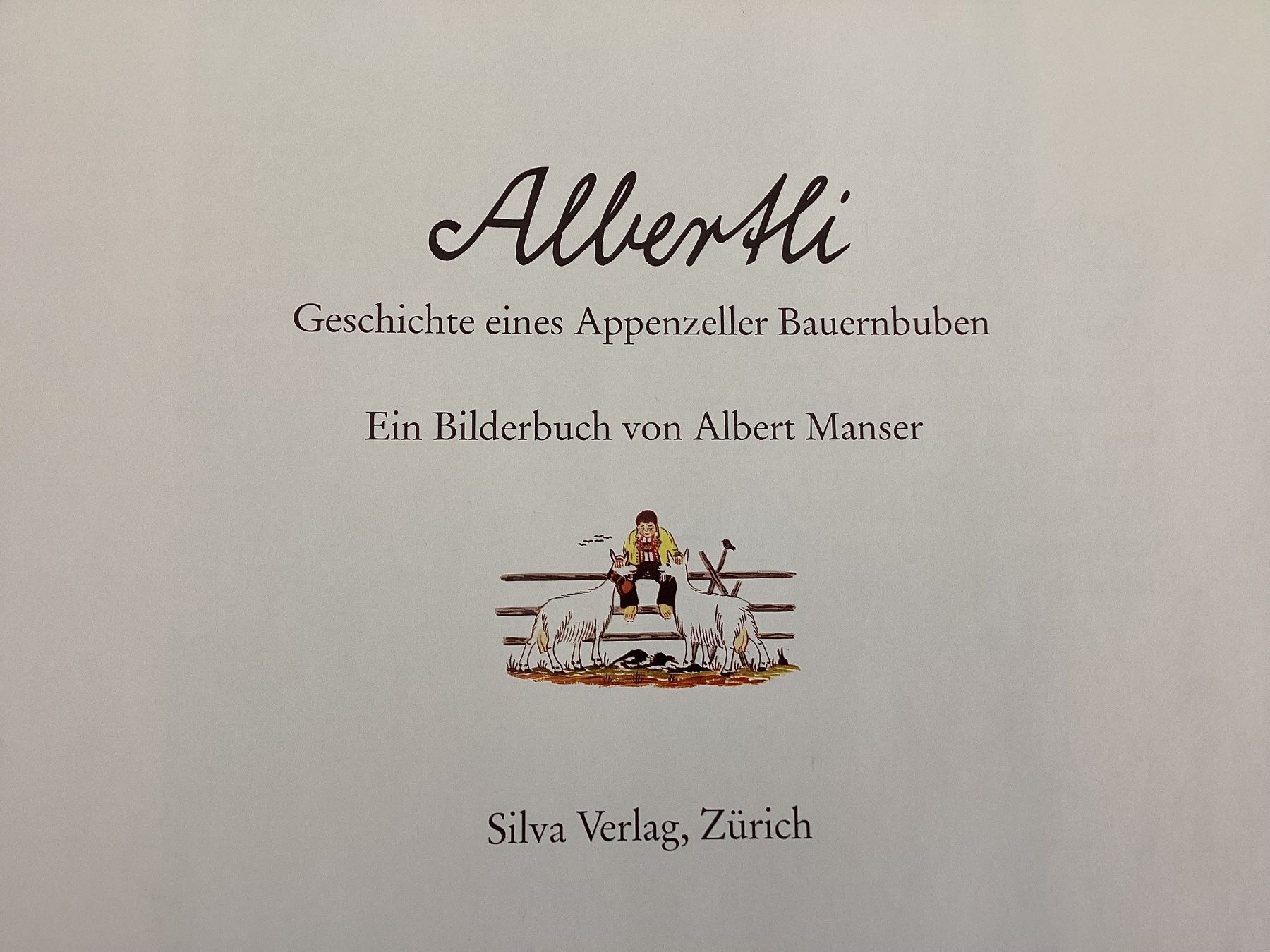 Libri: Albertli / Geschichte eines Appenzeller Bauernbuben / Manser – Usato da Beinwil am See venduto da kae_gh7c 1
