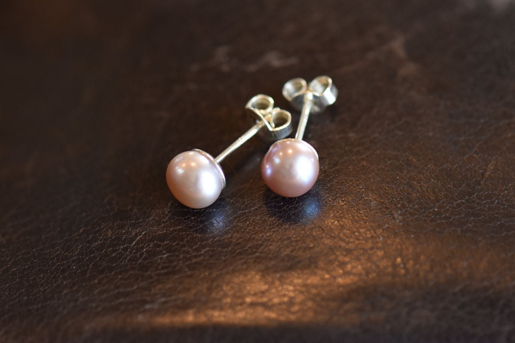 Orecchini pendenti & Orecchini a lobo: Natural Pink Perlen Silver Ohrring – Nuovo (secondo la descrizione) da Bévilard venduto da Yougems 9