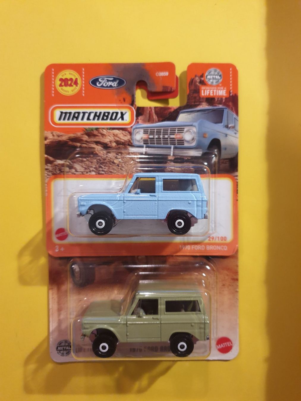 Matchbox Modellautos: 2 x Matchbox 1970 FORD BRONCO – Neu und originalverpackt aus Oftringen von Rotor