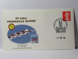 Brief , 50 Jahre PATROUILLE  SUISSE