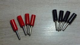 Bananenstecker 8 Stück 4 Rote  4 Schwarze