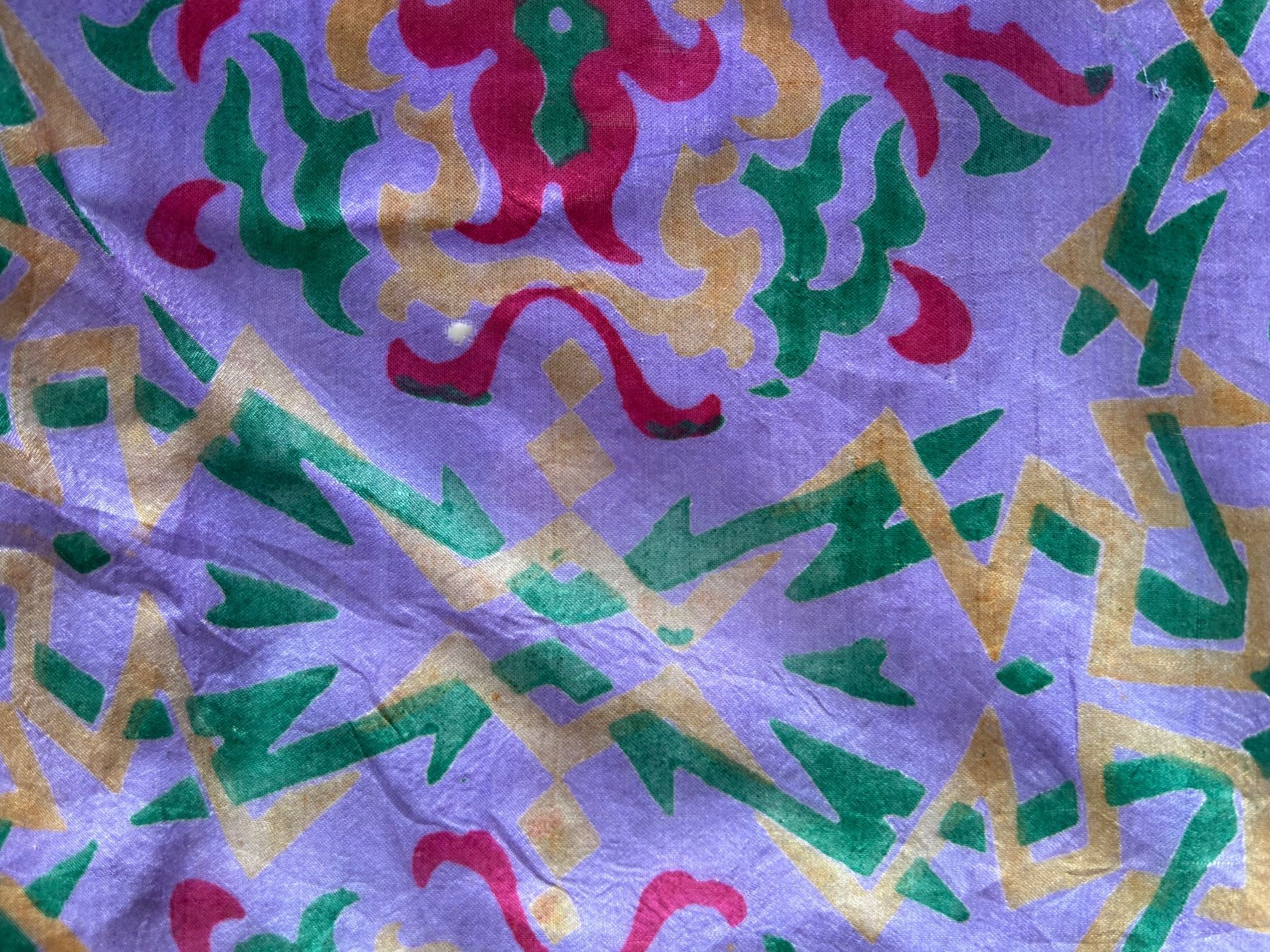 Foulards & écharpes: Scarf purple patterned silk blend good condition – D'occasion à Saland par ele_vc96 5