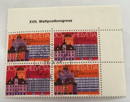 CH 4 er Block mit Vollstempel  