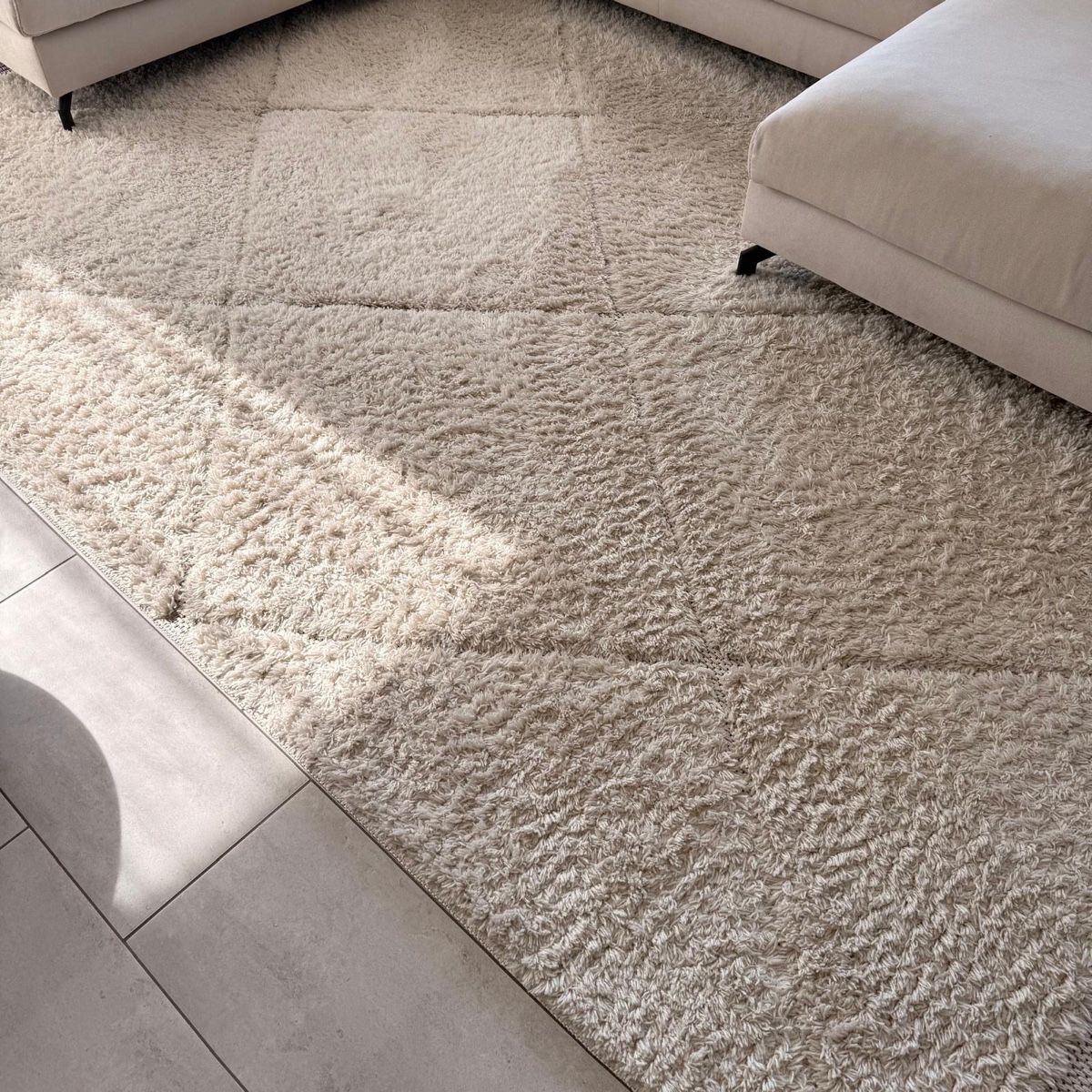 La Redoute Tappeti: Beige Langhaar Teppich Geometrie, gebraucht – Usato da Wolfhausen venduto da fabrip1 4