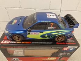 RC Modellauto Subaru Impreza TAMIYA + LED LIGHT XB PRO