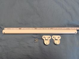 Ikea Pax Kleiderstange mit Halterung 45cm weiss