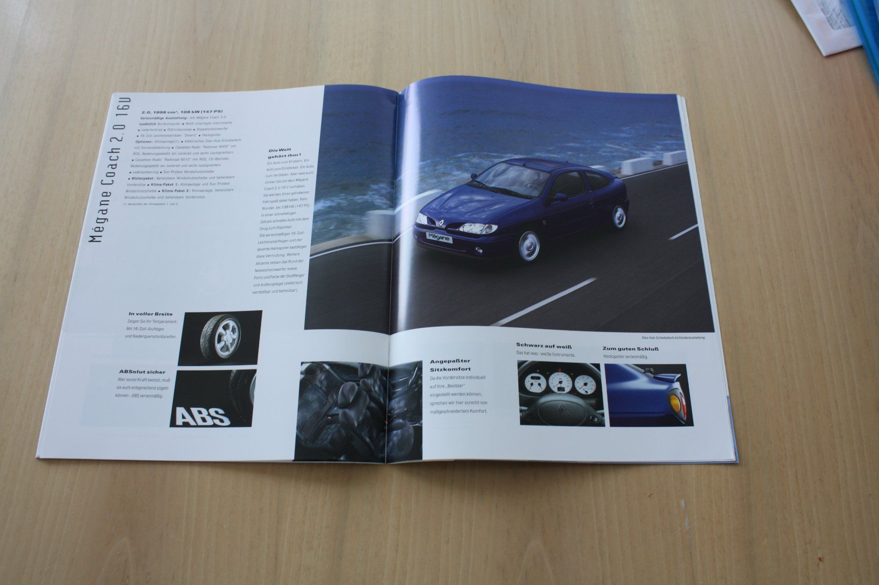 Renault Dokumente: Renault Mégane Coach Prospekt 8/1998 – Gebraucht aus Wikon von erwin400 7