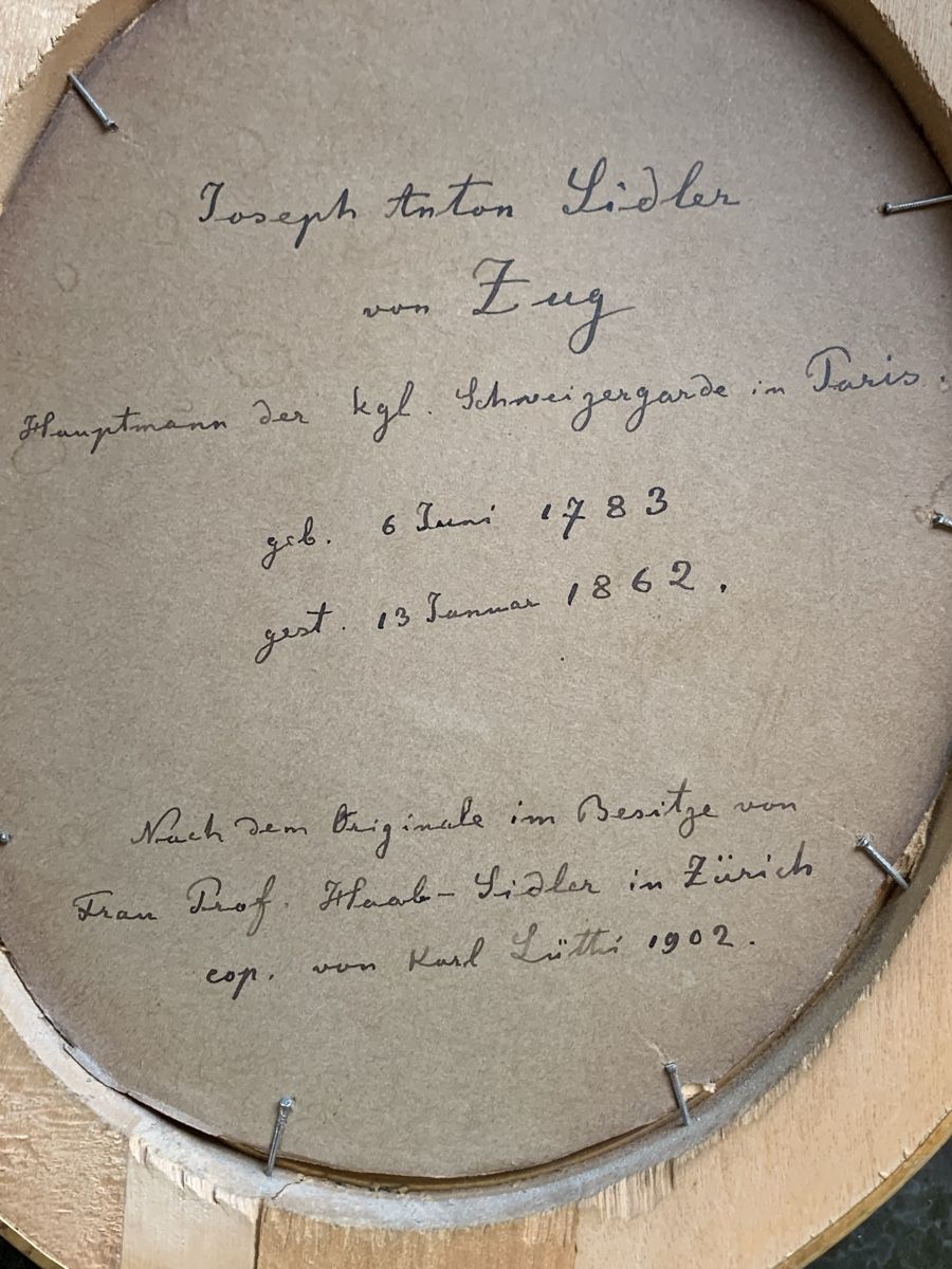 Dipinti: Karl Lüthi 1902 Joseph Anton Sidler Zug  – Usato da Wolfhalden venduto da SecondAntique 3