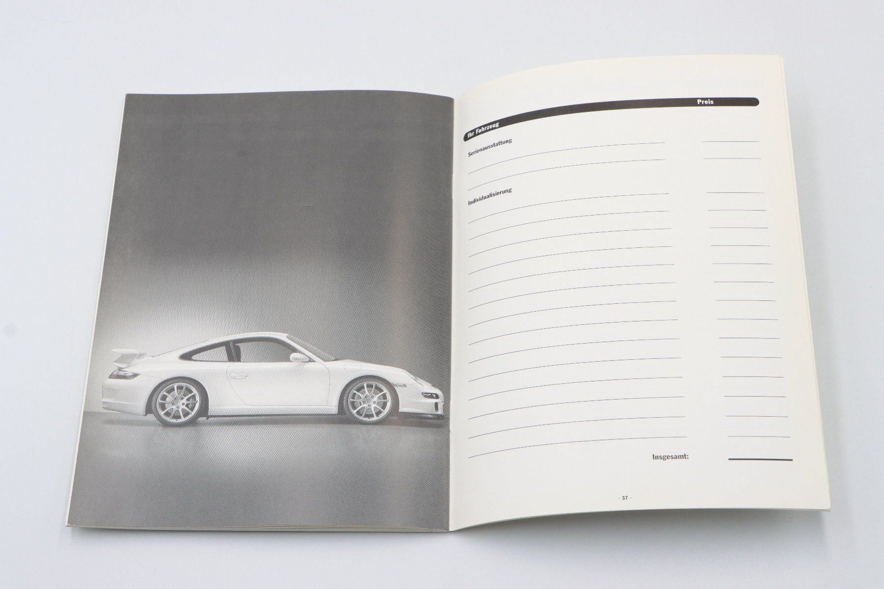 Porsche Documenti: Porsche 911 997 GT3 Technische Daten & Preise 2006 Prospekt – Usato da Bühl b.Aarberg venduto da Collectorpassions 8