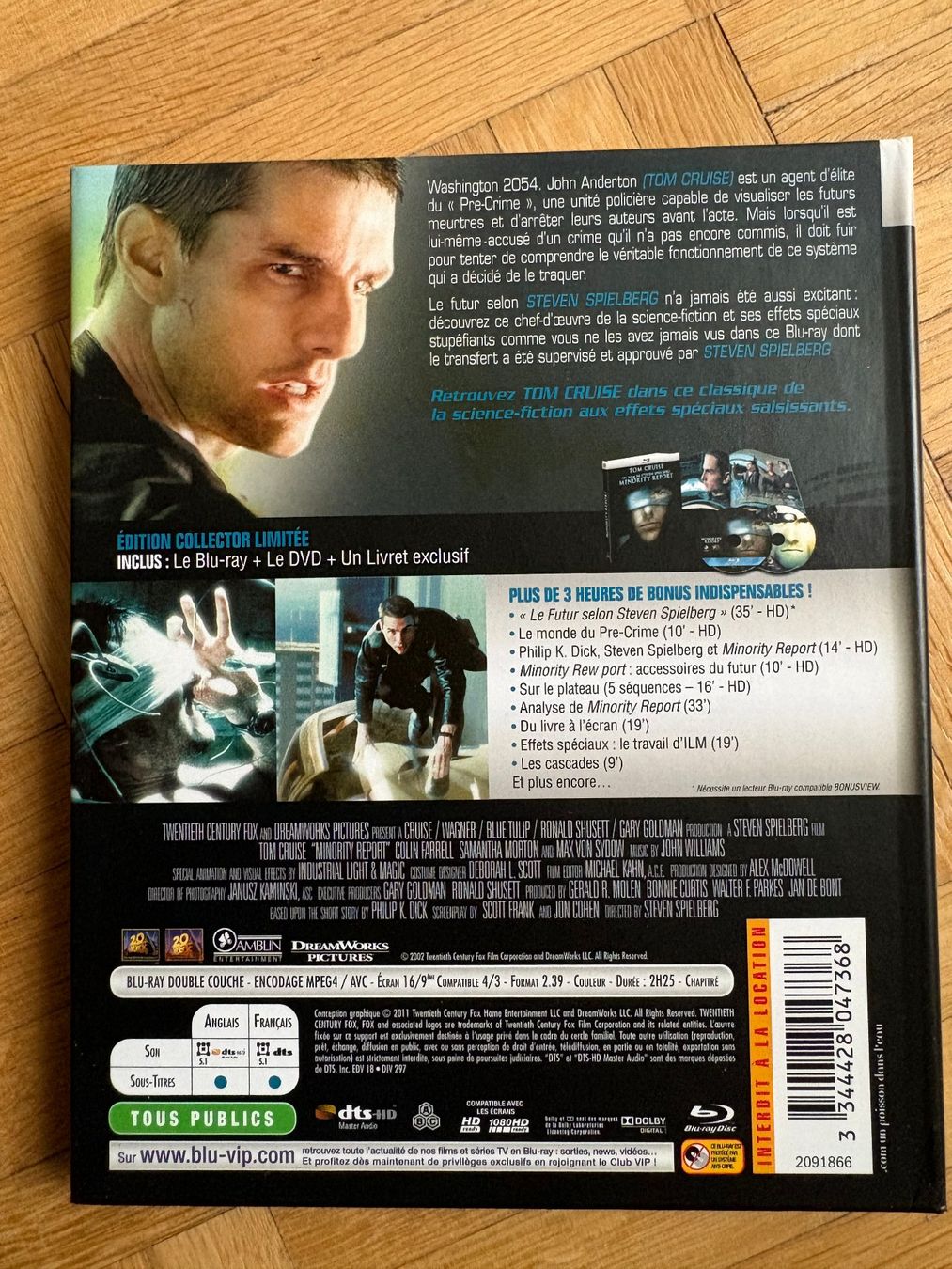 Tutti i DVDs: Minority Report - Digibook - Blu-ray + DVD – Nuovo (secondo la descrizione) da Zürich venduto da Malcom 4