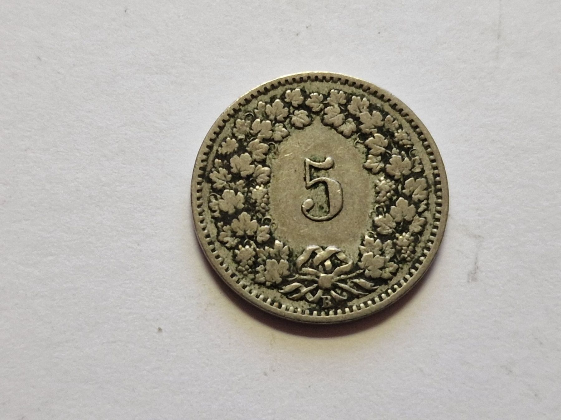 Tutti le monete: 5- Rappen 1920 selten. – Usato da Zürich venduto da Moreira01 1