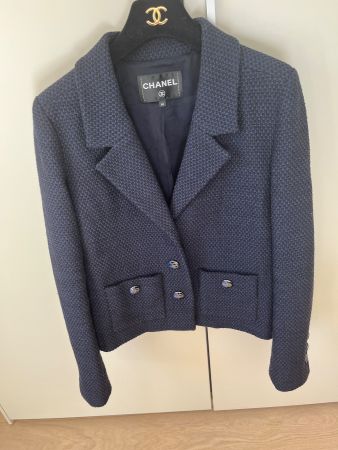 Original Chanel Jacke gr 34-36 coll 2017 marine blau