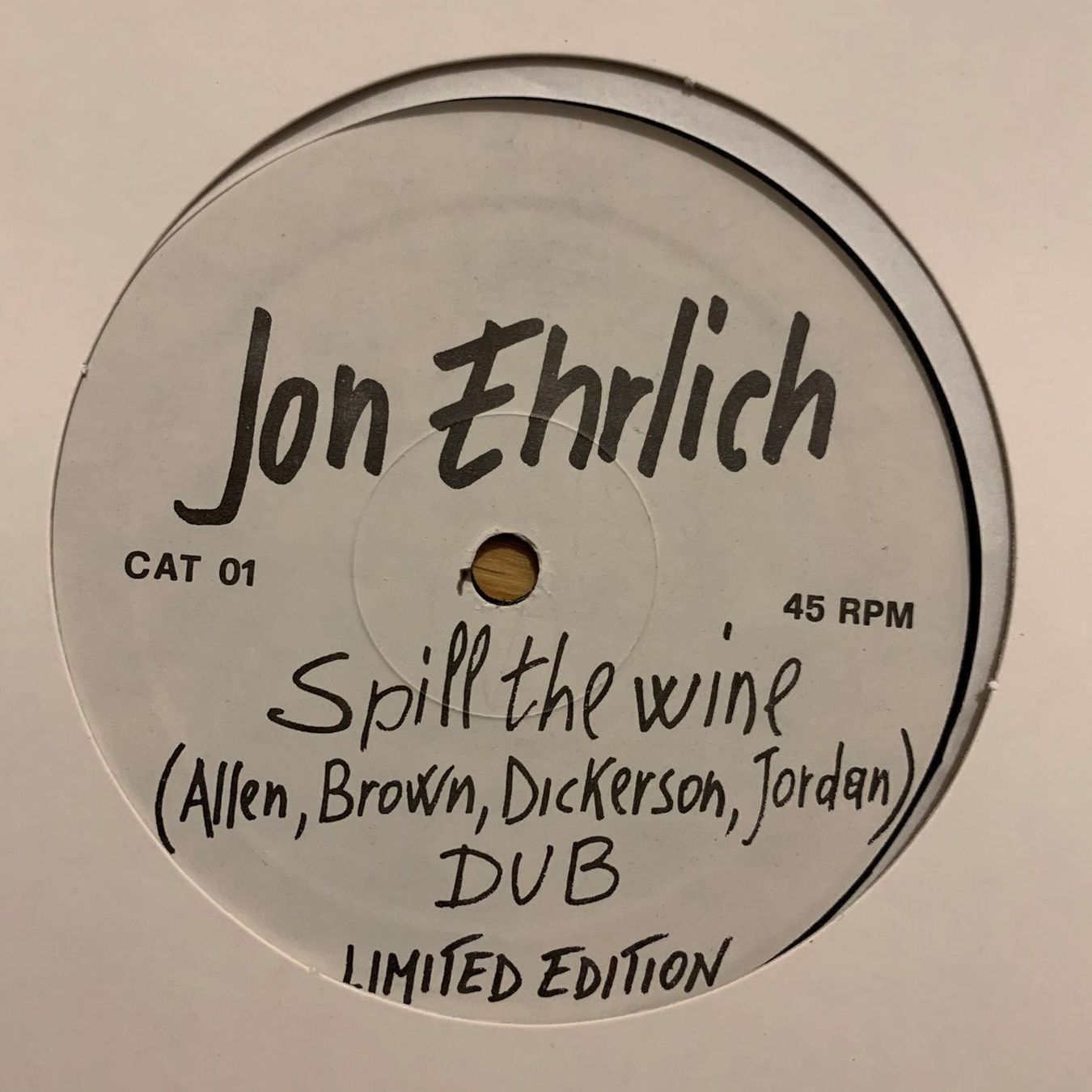 Dischi in vinile: JON EHRLICH / SPILL THE WINE – Usato da Sarnen venduto da m-basic 3