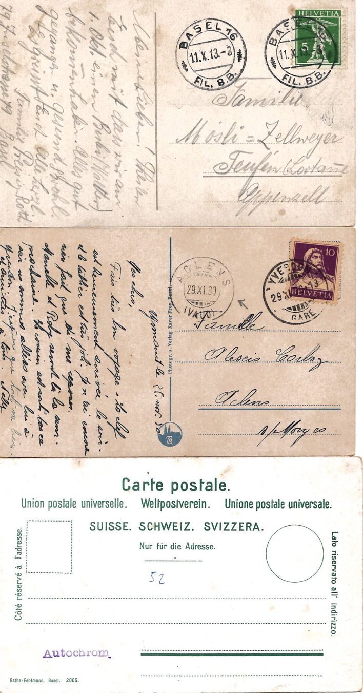 Cartoline postali: AK Basel  Stadt coloriert – Usato da Brunnadern venduto da eichmann.anton 1