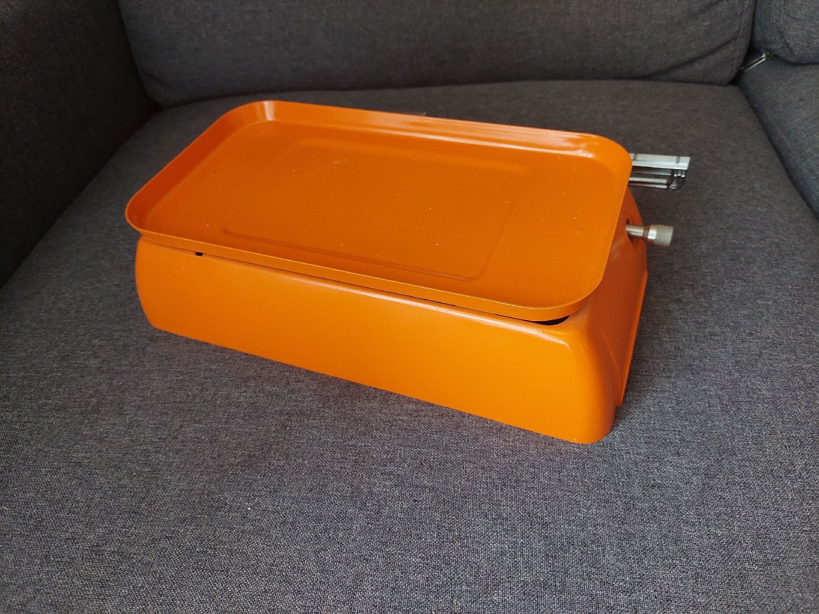 Küchengeräte: Antike INCA de luxe Schiebewaage / Küchenwaage orange – Gebraucht aus Meilen von bernhardundbianca 1