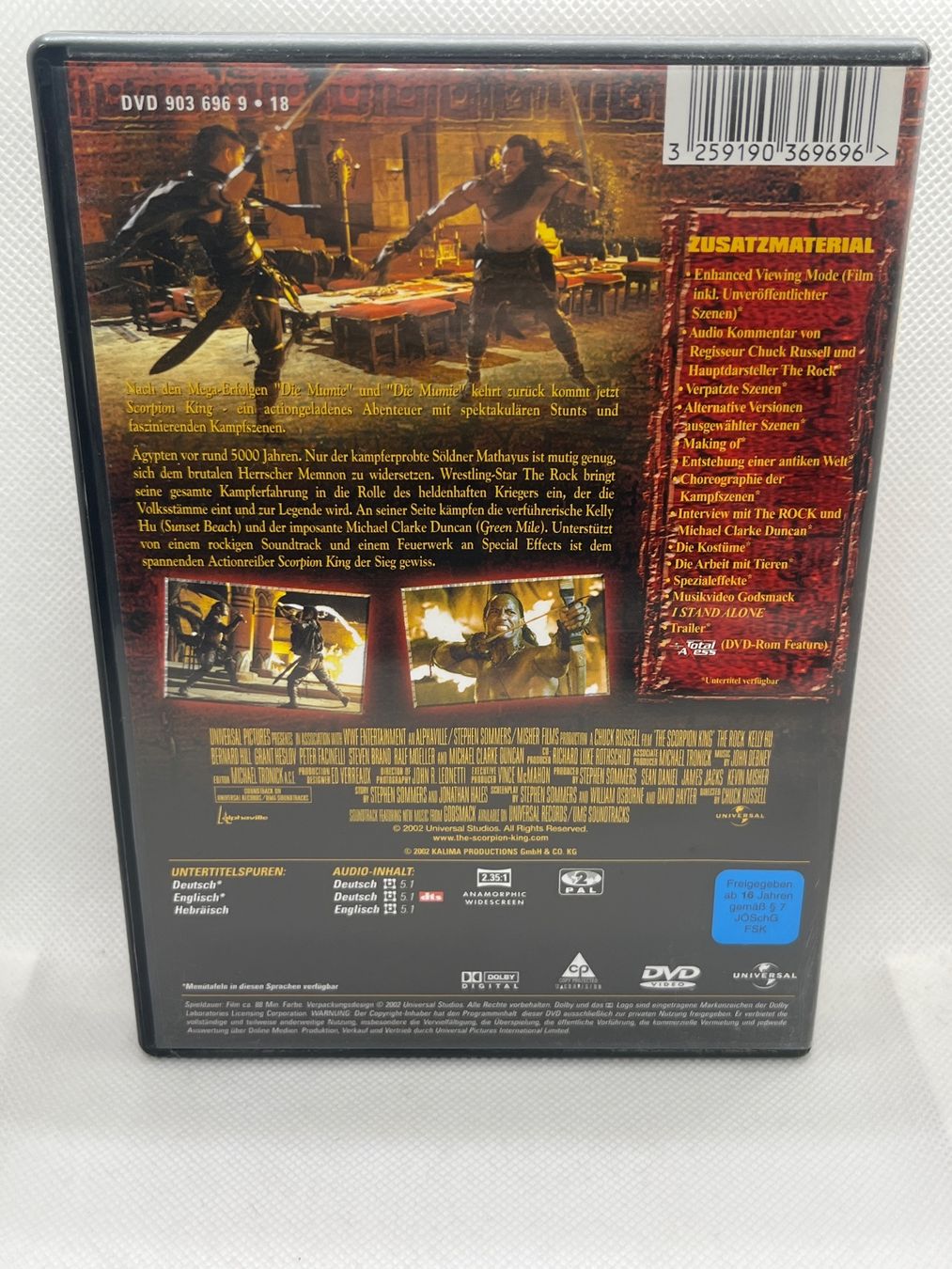 Tutti i DVDs: The Scorpion King DVD – Usato da Hinterkappelen venduto da Kim1992 1