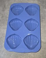 Blaue Silikonform - Muscheln