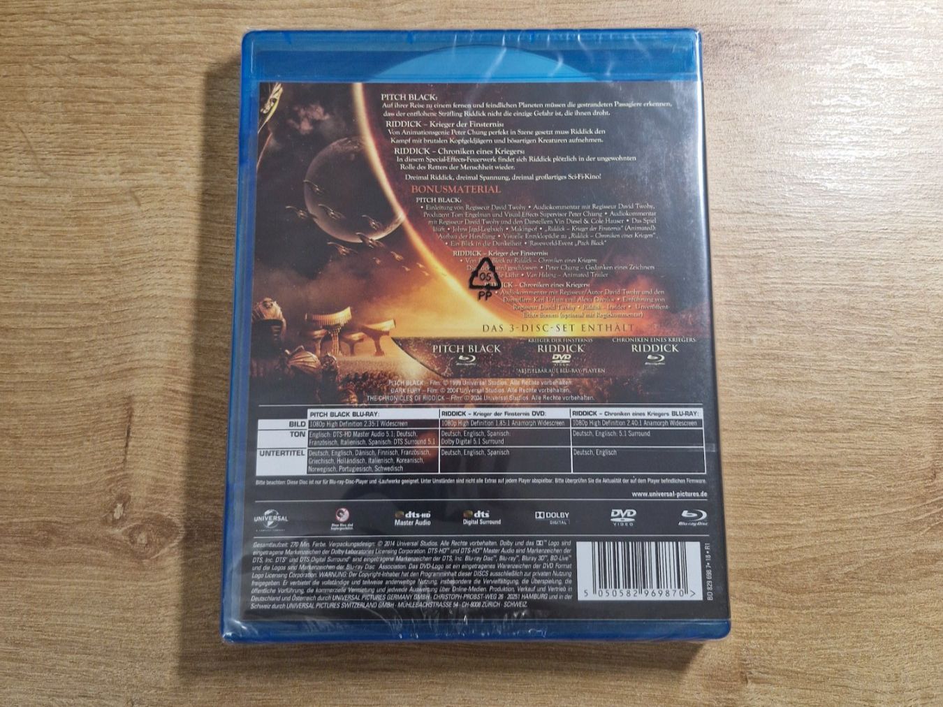 Alle DVDs: Riddick Collection NEU OVP Bluray – Neu und originalverpackt aus Pfungen von Whitie 1