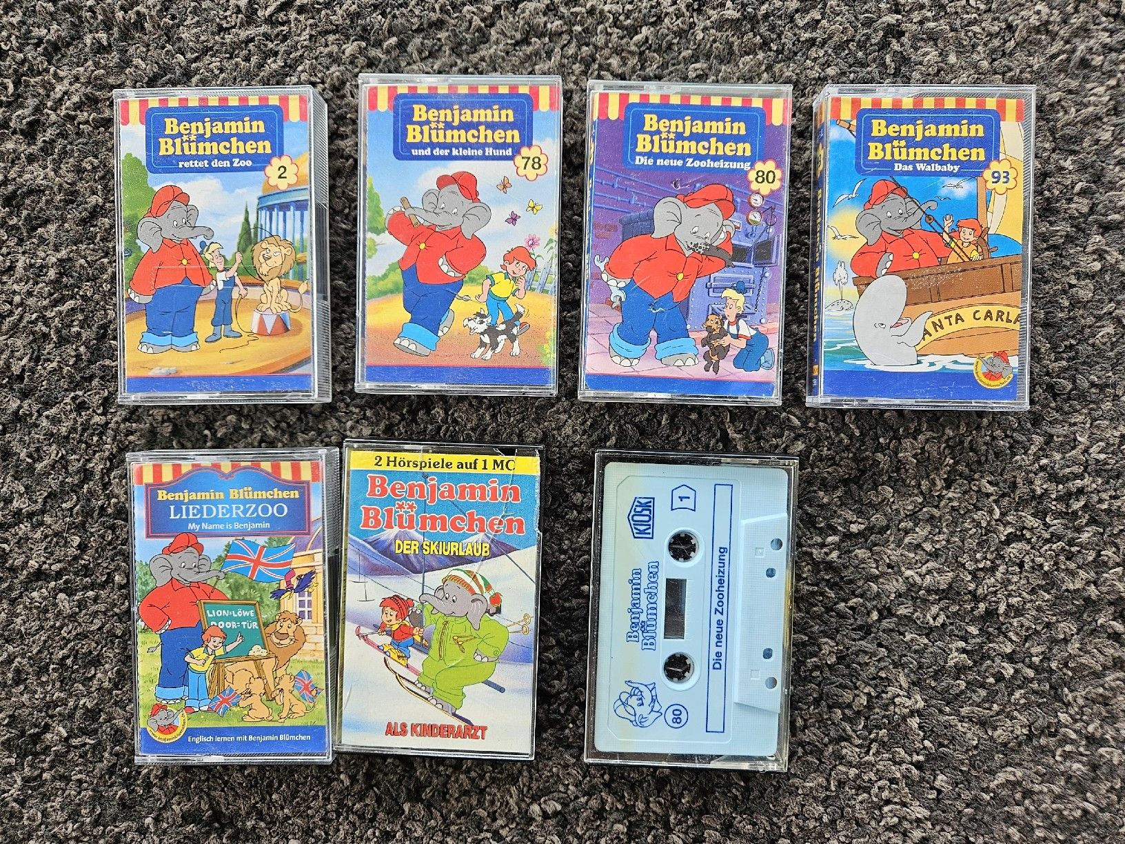 Musicassette: 7 Benjamin Blümchen Kassetten Hörspiele – Usato da Eschenbach SG venduto da MarThu