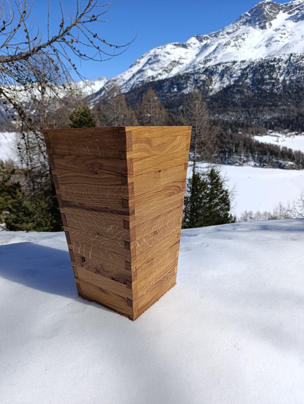 Blumentöpfe: wunderschöne Blumentöpfe aus Eichenholz – Neu und originalverpackt aus Zernez von gre_8rsp 1