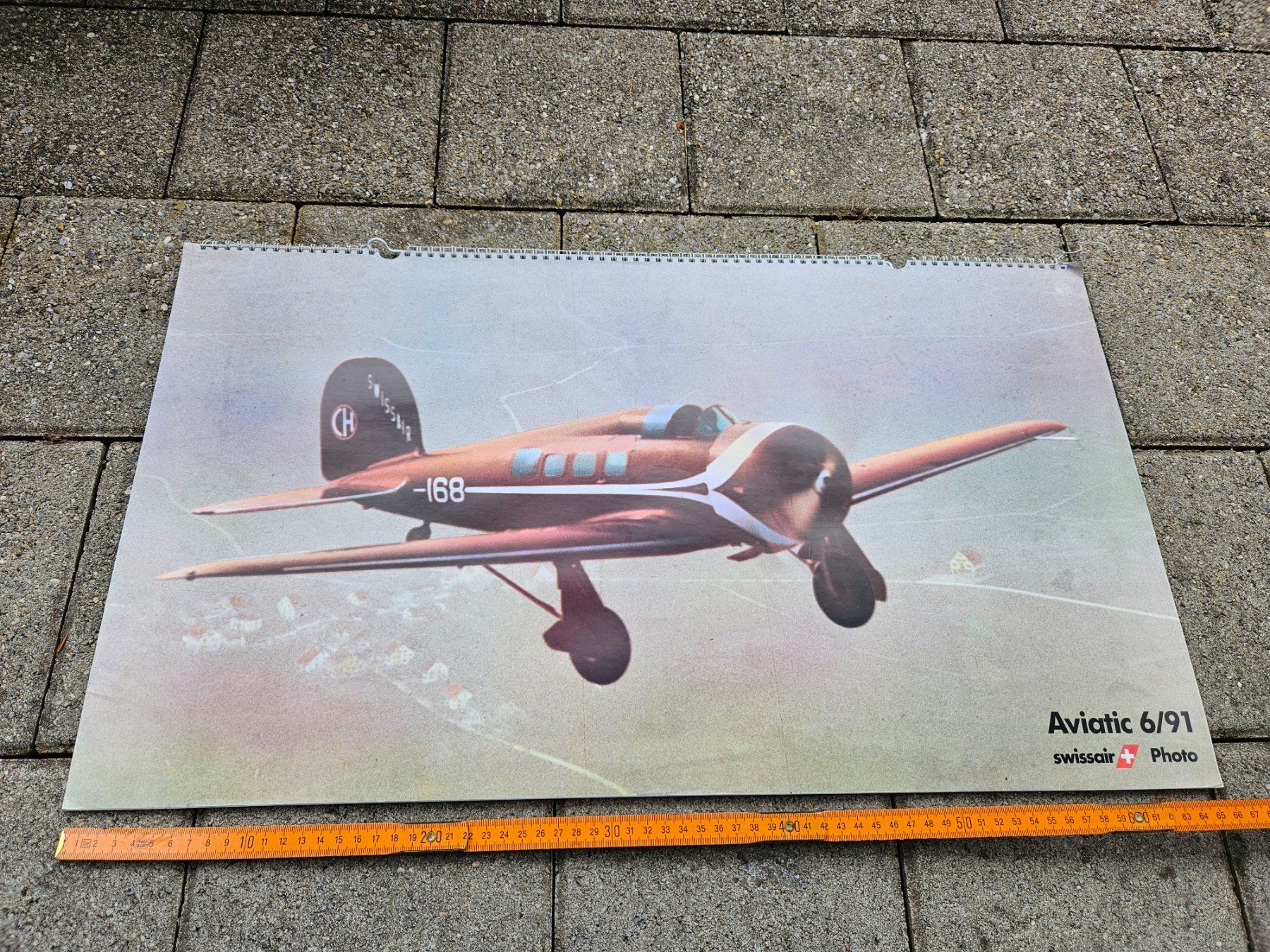 Calendari: 6 Stück Swissair Aviatic Kalender – Usato da Haslen GL venduto da Sandra40 9
