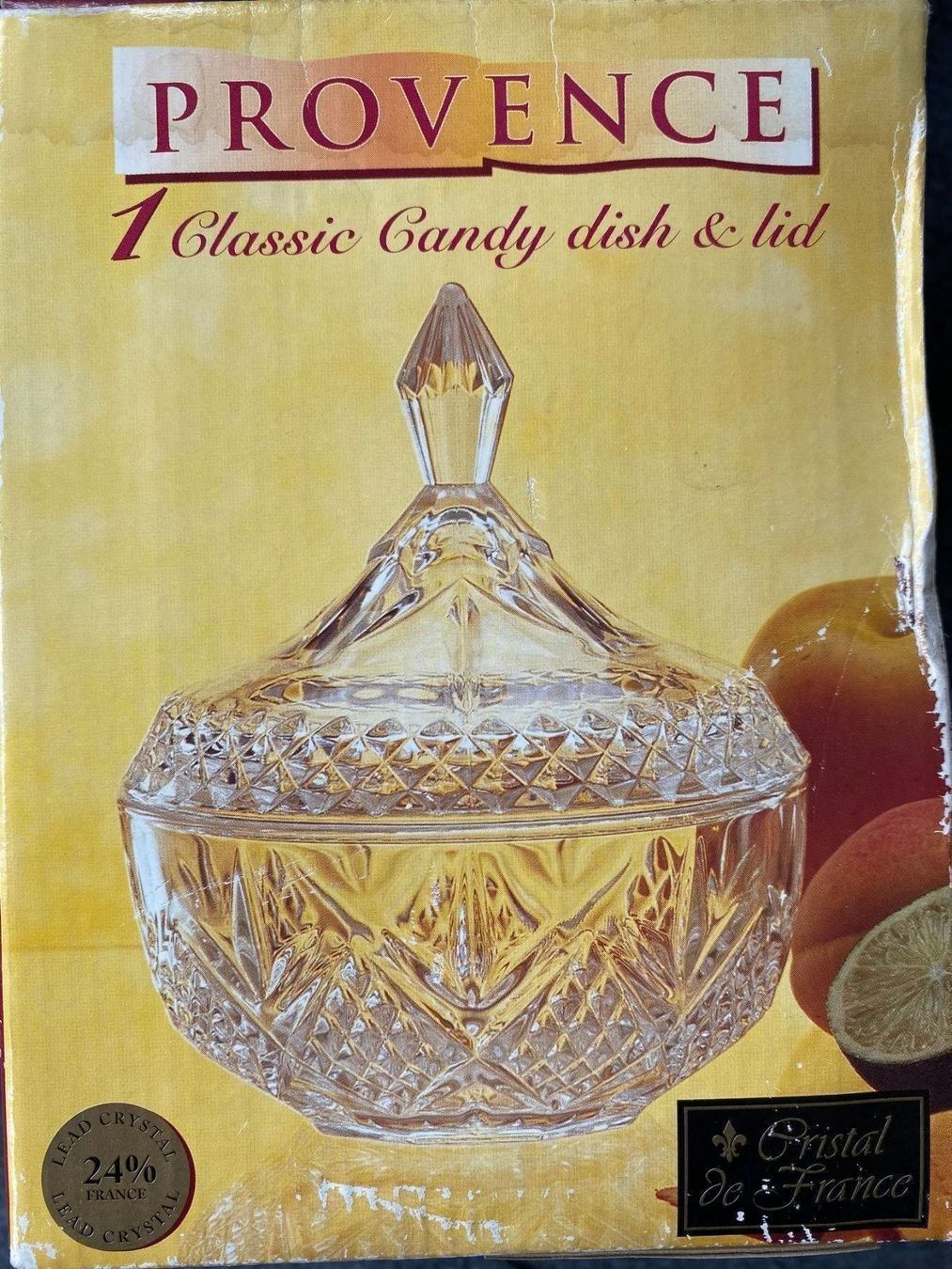 Ciotole: Crystal Candy Dish and Lid – Nuovo e nell'imballaggio originale da Wohlen b. Bern venduto da cookiemonster 1