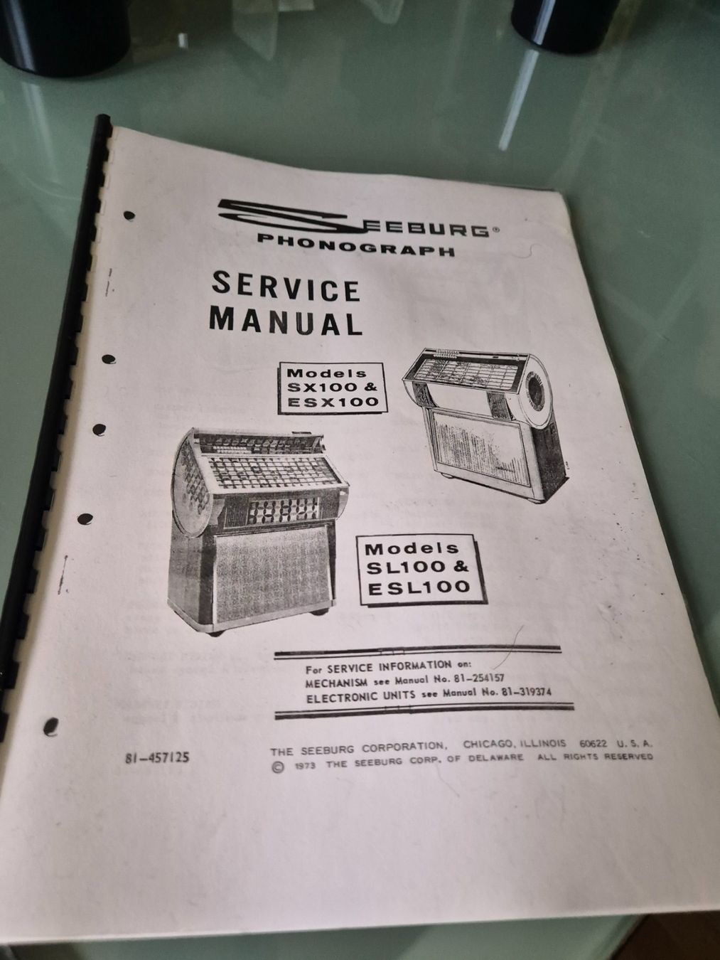 Seeburg Jukebox: Jukebox Musikbox Seeburg "Marauder", ca. 1973, läuft – Usato da Bülach venduto da Uhrenwerkstatt 7