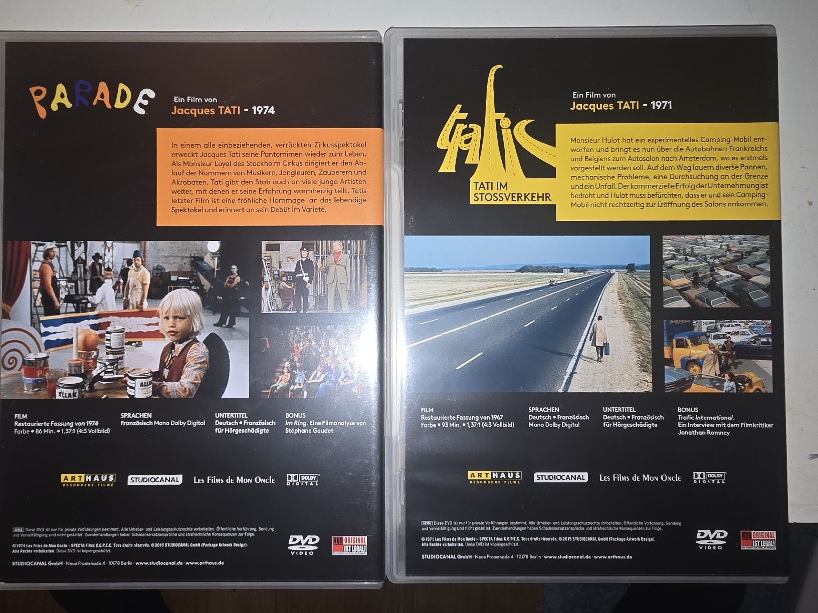 Tutti i DVDs: Jacques Tati Complete Collection 6 DVDs gebraucht DE – Usato da Oberbüren venduto da Elk2025 7