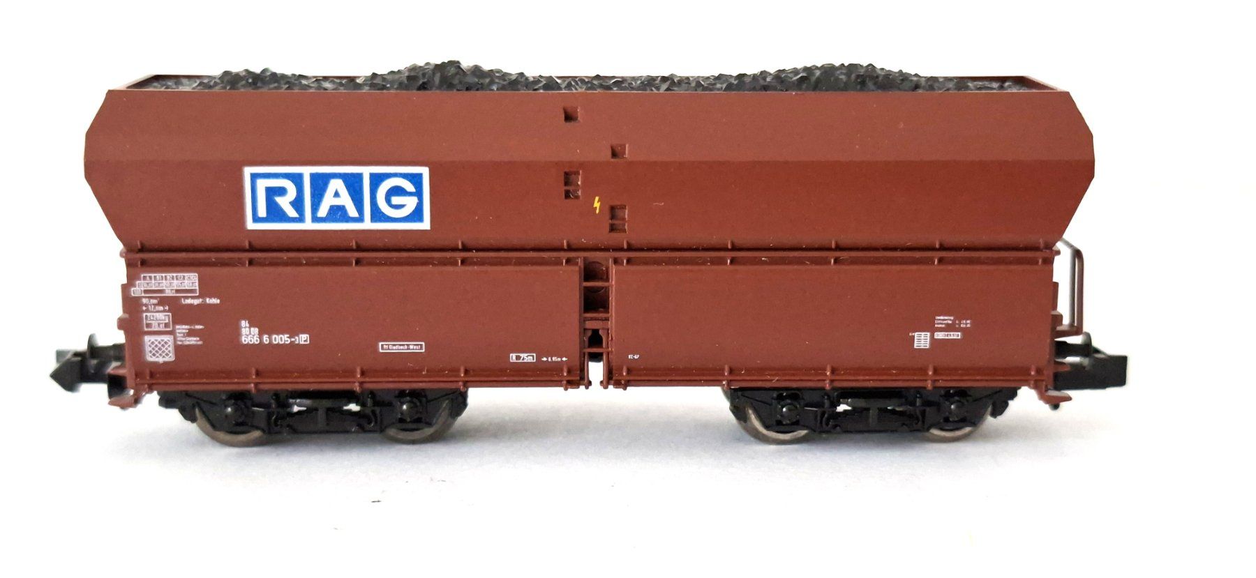 Roco Modellini di ferrovie: Roco DB Kohlewagen RAG – Usato da Biberist venduto da Ntrains