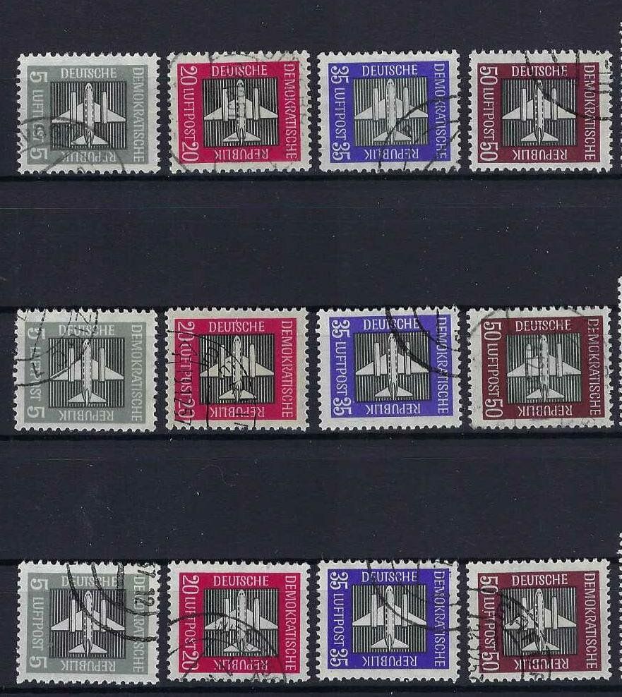 Tutti i francobolli: DDR Luftpostmarken 1957 saubere +tolle Werte gest. – Usato da Hitzkirch venduto da walti1959 1
