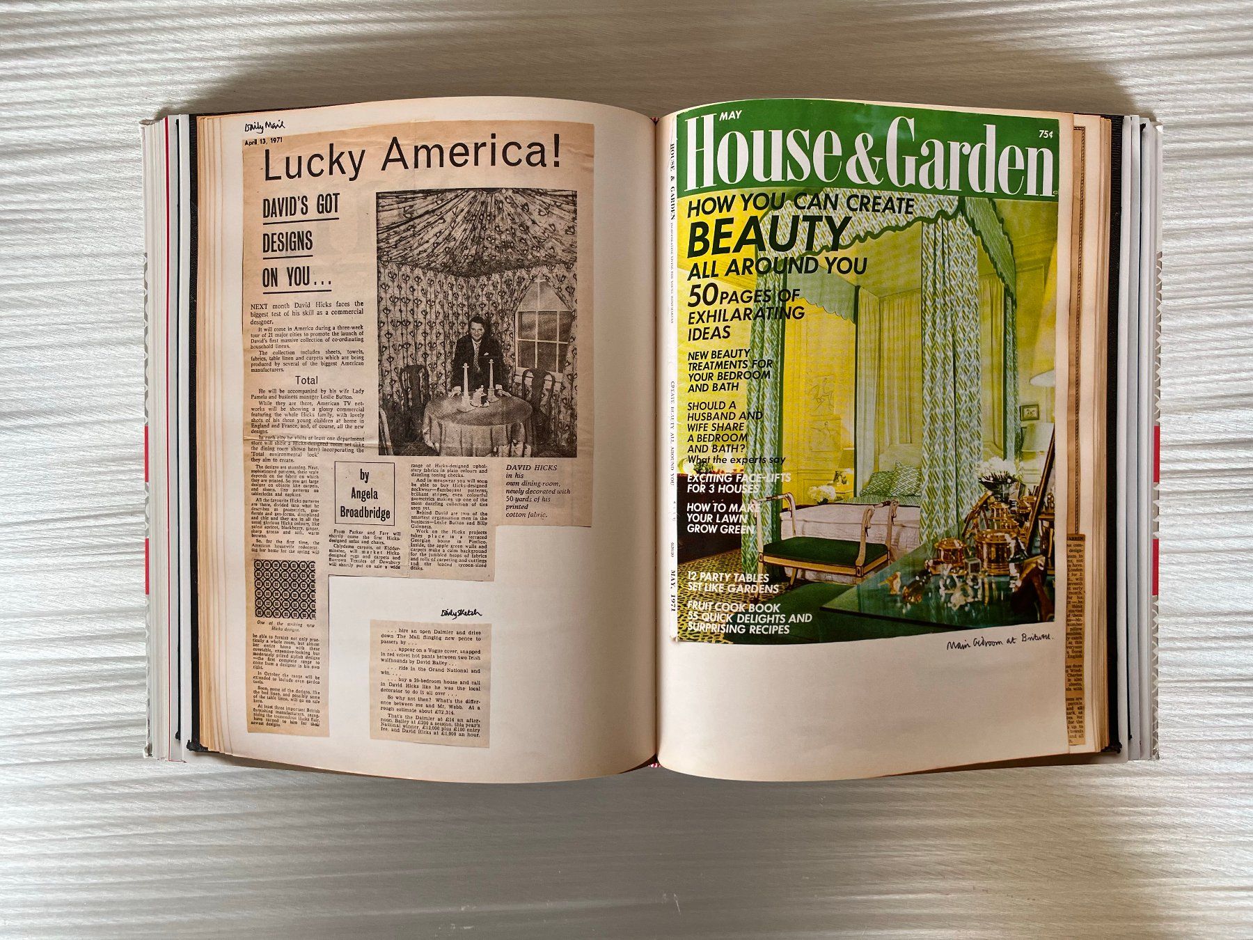 Livres: Architecture & Design book: David Hicks - Scrapbooks – D'occasion à Zürich par Abost 4