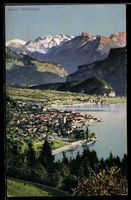 AK Brienz /Hasliberge, Orts- und Seepanorama