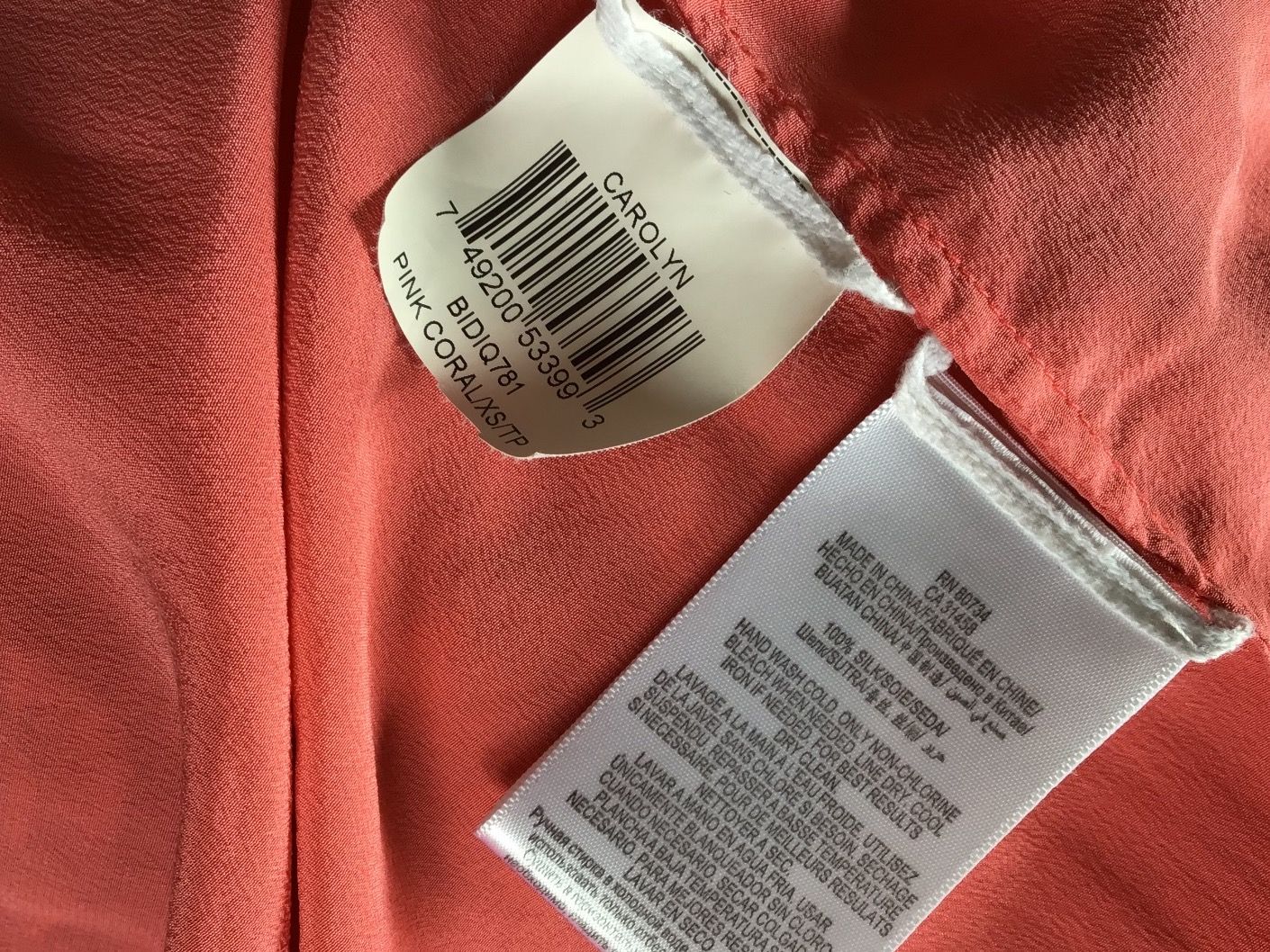 Blusen: Edle Seidenbluse v. BCBG MAX AZRIA - Koralle – Gebraucht aus Besazio von lionheart63 6