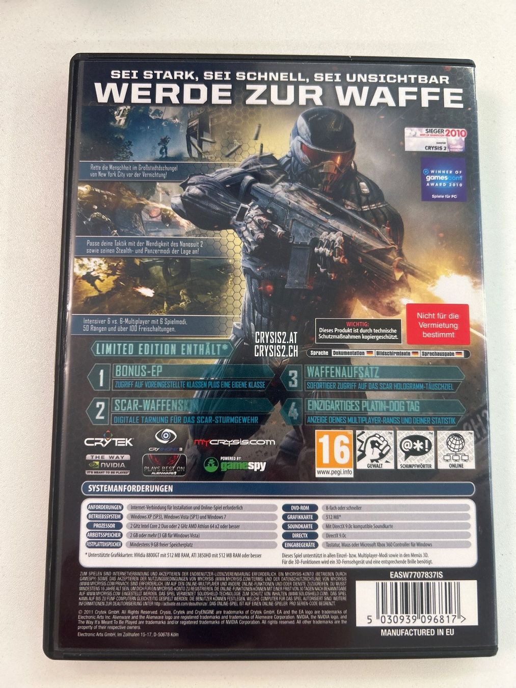 Spiele: Crysis 2 Limited Edition PC, NEU – Neu (gemäss Beschreibung) aus Goldau von Det_5zc9 1