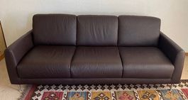 3-er-Sofa HAMRA von IKEA Braun MJUK-Leder