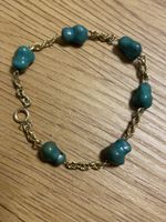 Bracelet en or 750 avec turquoise