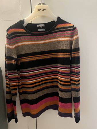 Maddison 100% Kaschmir Pullover gestreift – Gr. S – Cashmere