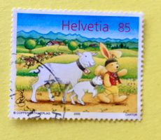 Nr.1163 Felix begleitet von Ziegen  GESTEMPELT 2005   