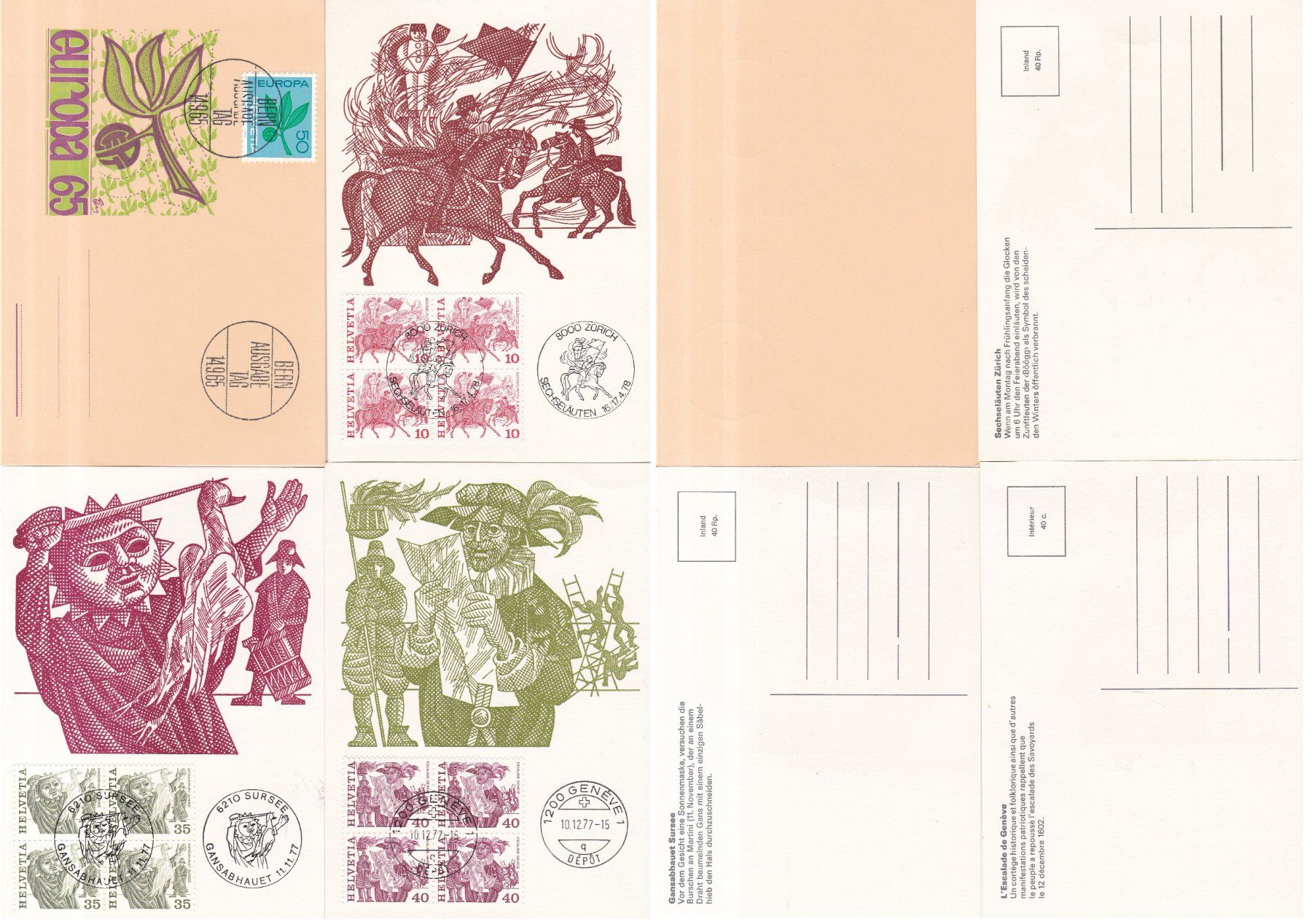 Tous les timbres: 40 Stk. CH Maximumkarten ab 1965 – D'occasion à Münchwilen AG par Nesar 3