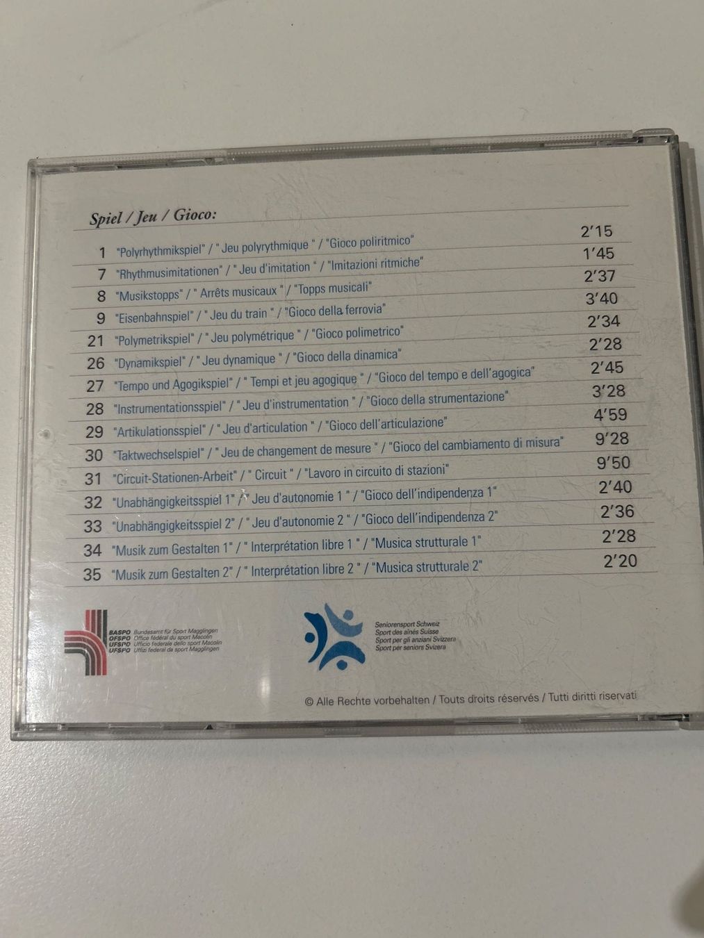 CDs: CD- Bewegungsspiele mit Musik – Gebraucht aus Guntershausen von Gloominati 1