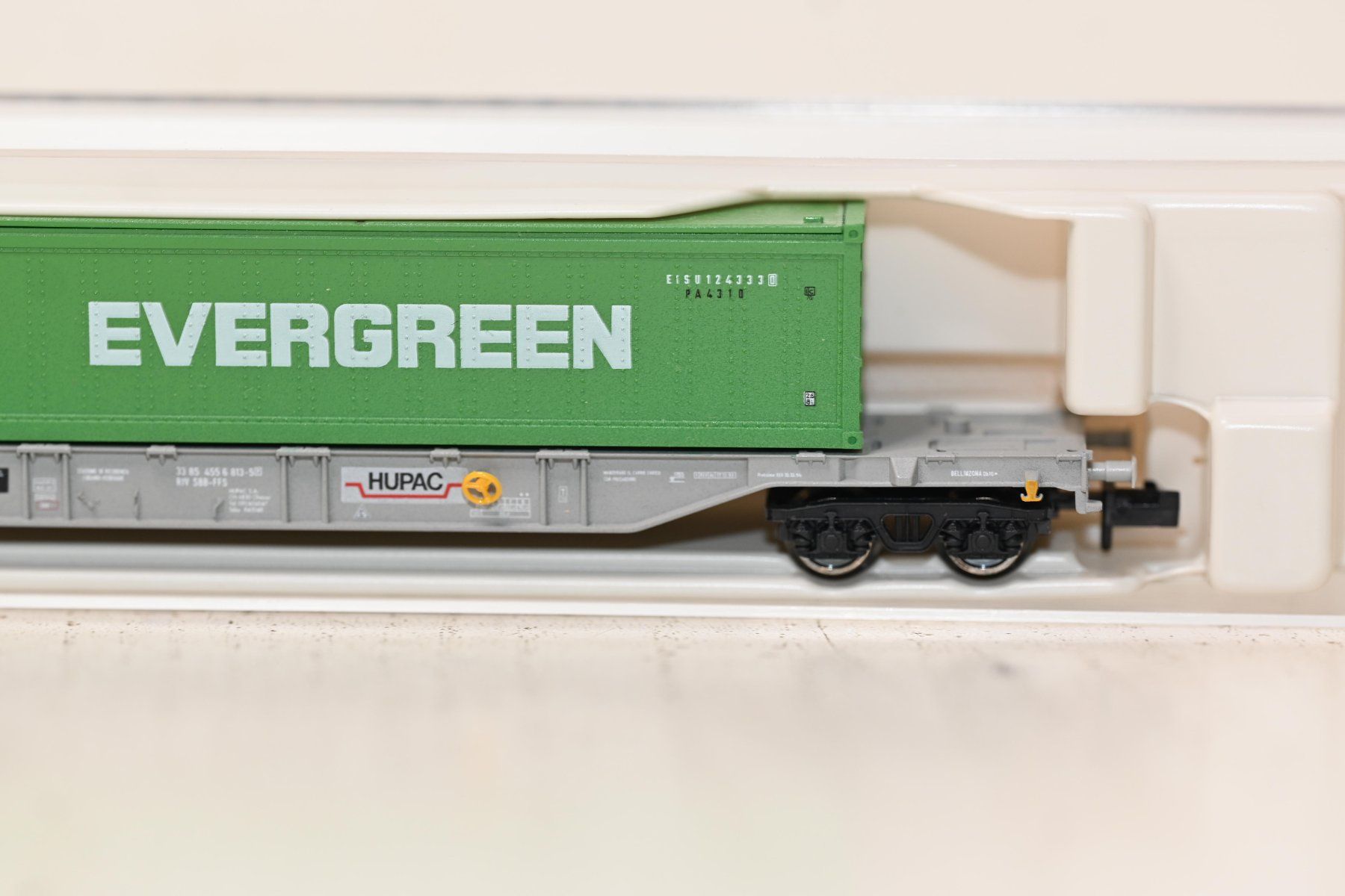 Fleischmann Trains électriques: Hupac Evergreen Containertragwagen Fleischmann Spur N – D'occasion à Laupen ZH par Zmoewe 2