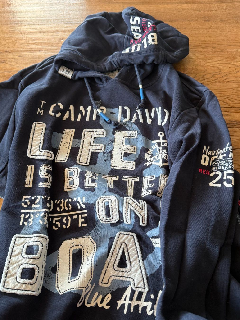 Camp David Maglioni & Felpe: CAMP DAVID Kapuzenpullover blau – Usato da Volketswil venduto da laszou 1