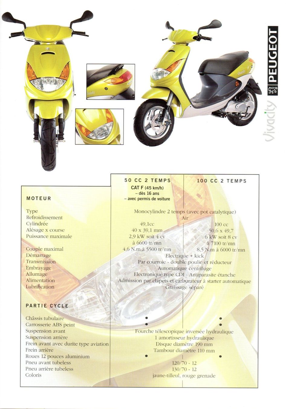 Peugeot Scooter: Peugeot Vivacity Roller - Originalprospekt – Usato da Malans GR venduto da Chueche427 2