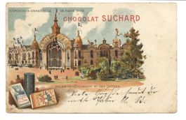 Werbung: Chocolat Suchard - Exposition de Paris - Litho 1900