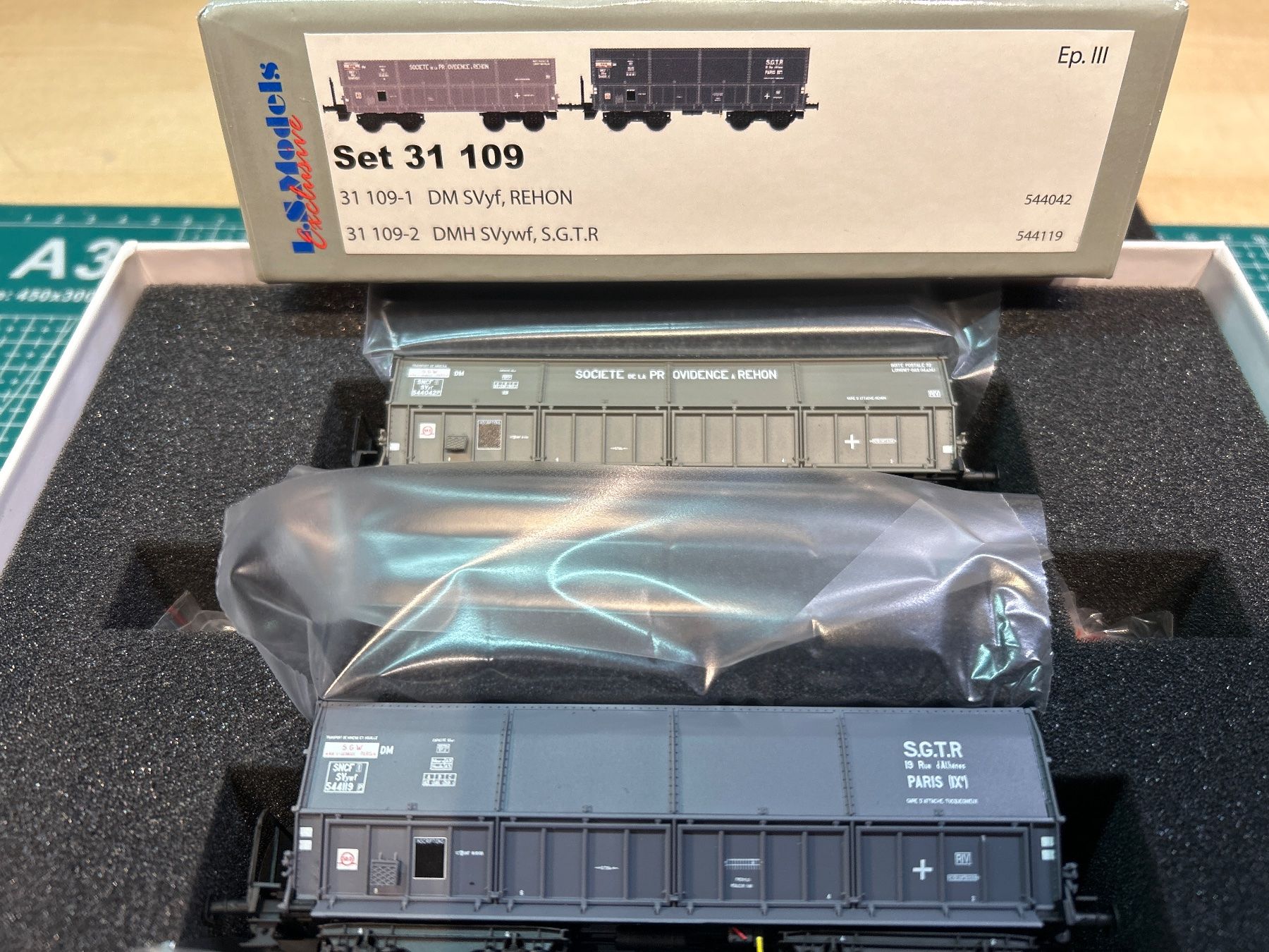 LS Models Modellini di ferrovie: L.S Models Set 31 109, SNCF  SVyf ubd SVywf – Nuovo e nell'imballaggio originale da Toffen venduto da pog68