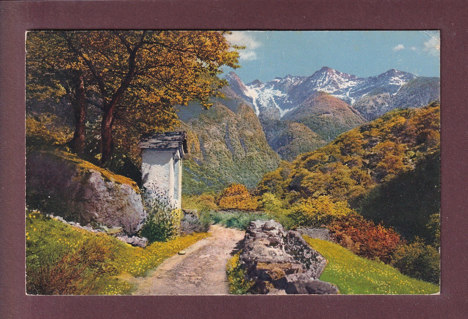 Ansichtskarten: TICINO - Valle Maggia - Val Bavona - 1919 – Gebraucht aus Pully von nicecards