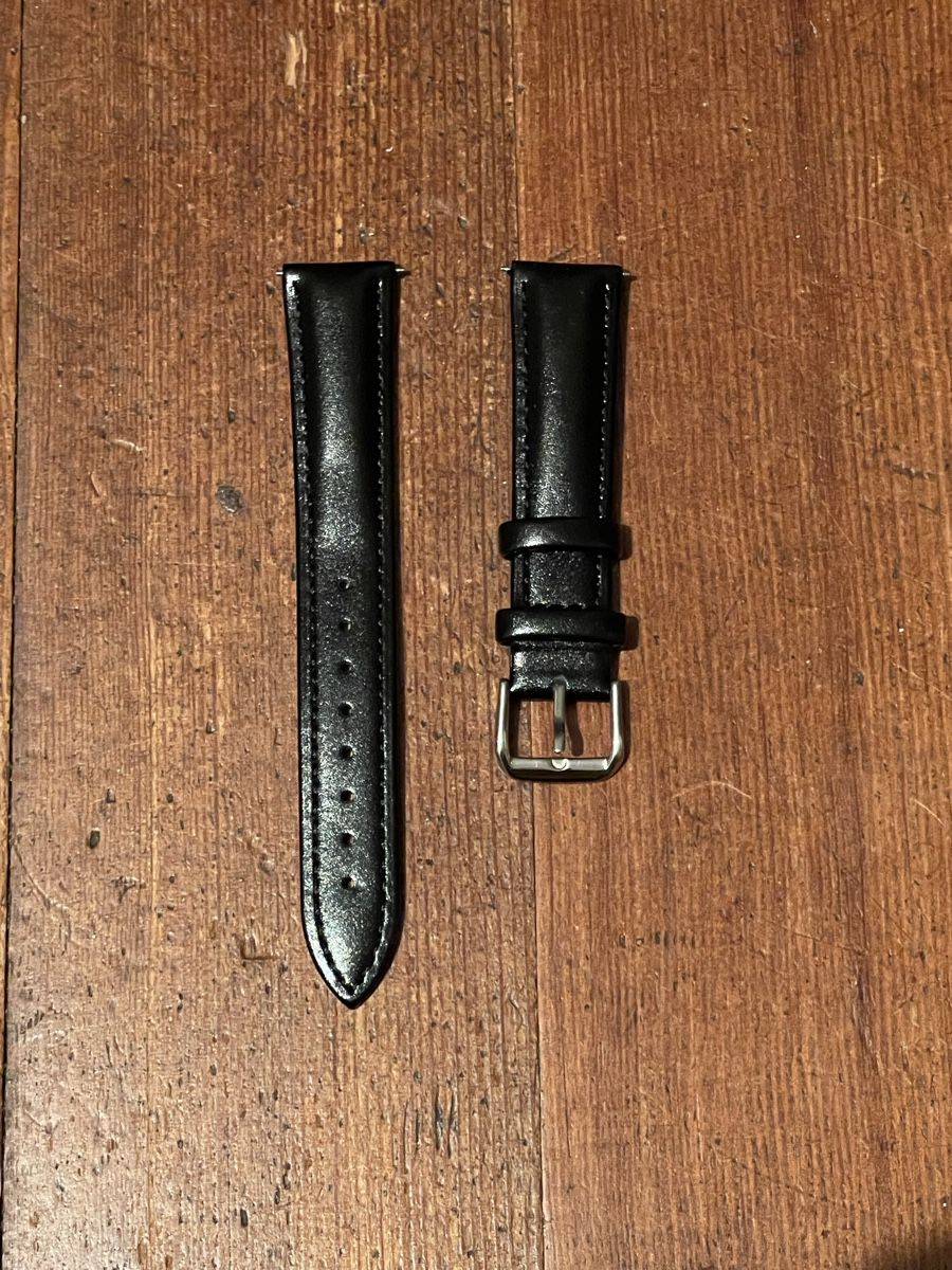 Bracciali & Braccialetti: Uhrenarmband 18mm Schwarz Glattleder – Nuovo (secondo la descrizione) da Binningen venduto da ZiggZagg