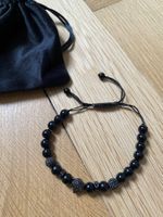 SCHWARZES PERLENARMBAND PANTHER