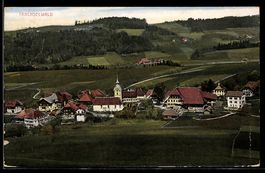 AK Trachselwald, Ortsansicht mit Kirche und Häusern